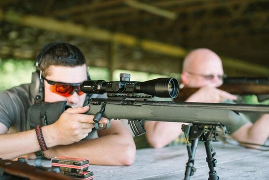 The Primary Arms rifle scope 3-9x44mm is compatible with flip up scope covers